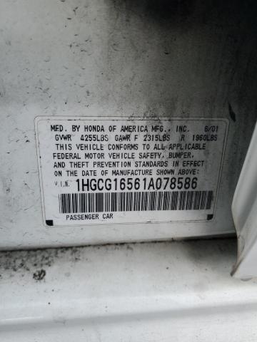 2001 HONDA ACCORD EX #3304148522