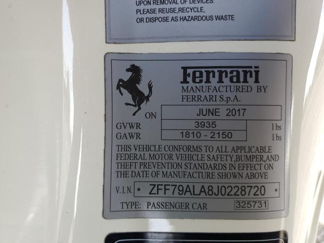 2018 FERRARI 488 GTB #3286514167