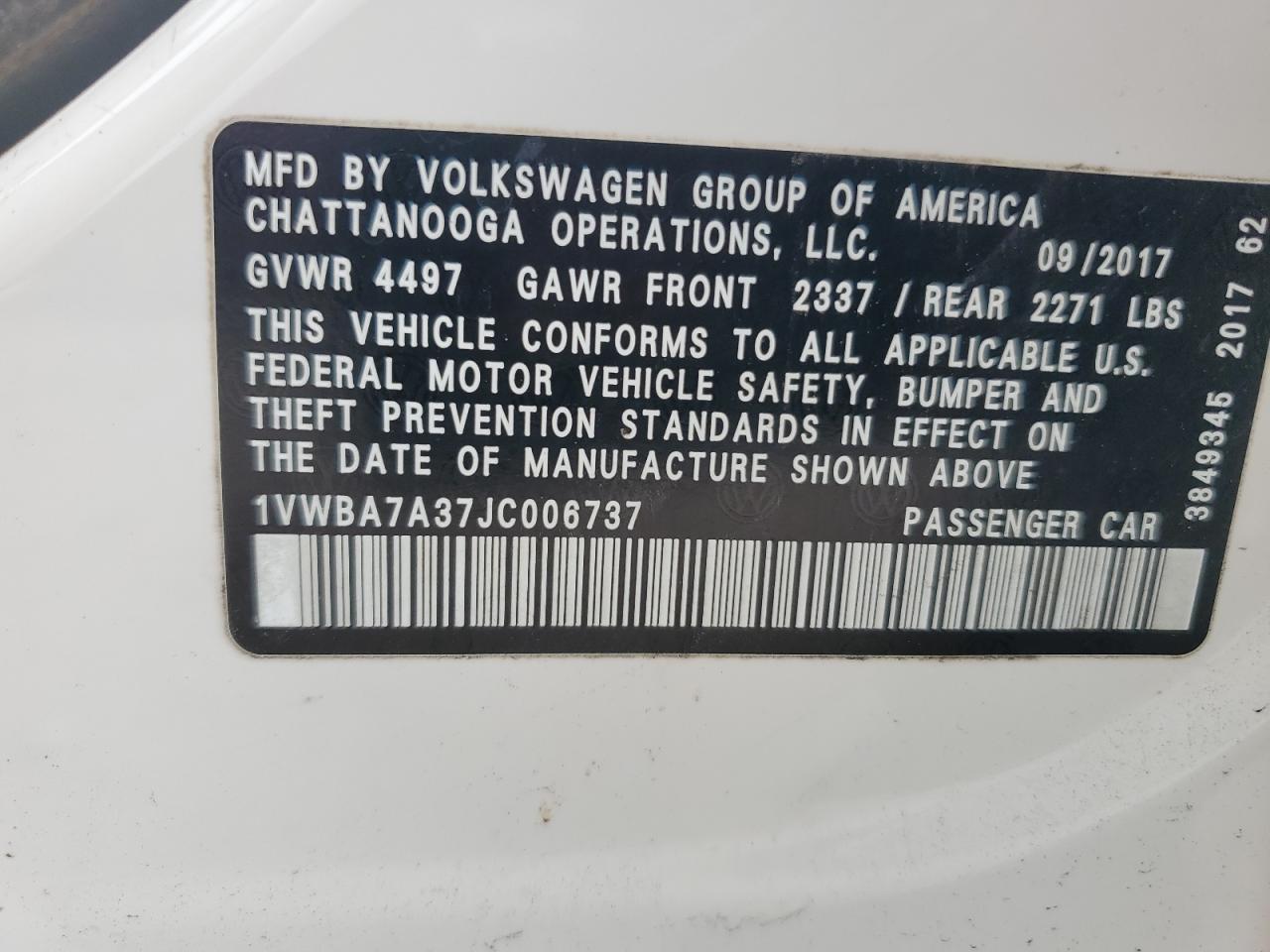 VOLKSWAGEN PASSAT SE