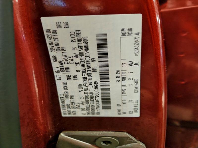 2016 FORD ESCAPE S #3298089126