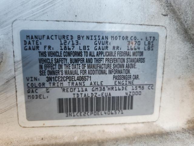 2014 NISSAN VERSA NOTE #3304706913