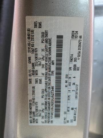 2016 FORD ESCAPE TIT #3291413136