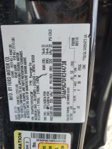 2015 FORD FUSION S #3293500412