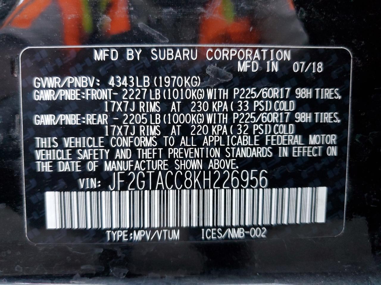 SUBARU CROSSTREK PREMIUM