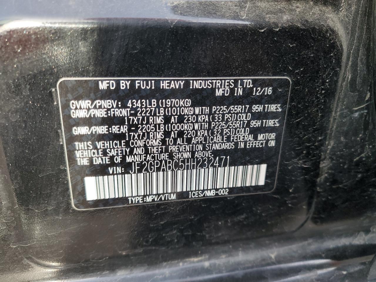 SUBARU CROSSTREK PREMIUM