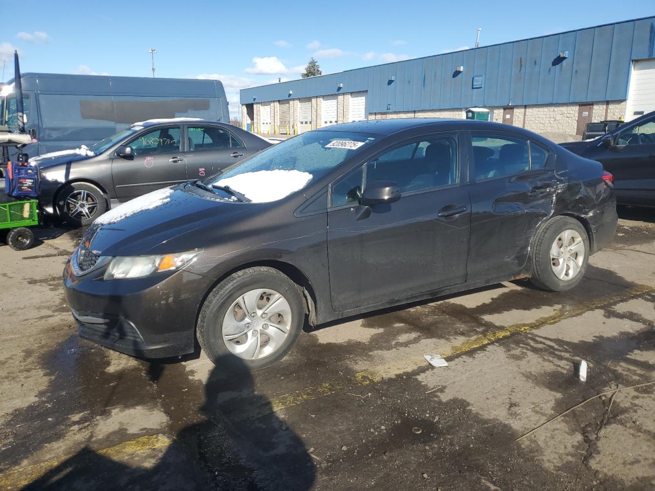 Lot #3317734104 2013 HONDA CIVIC LX
