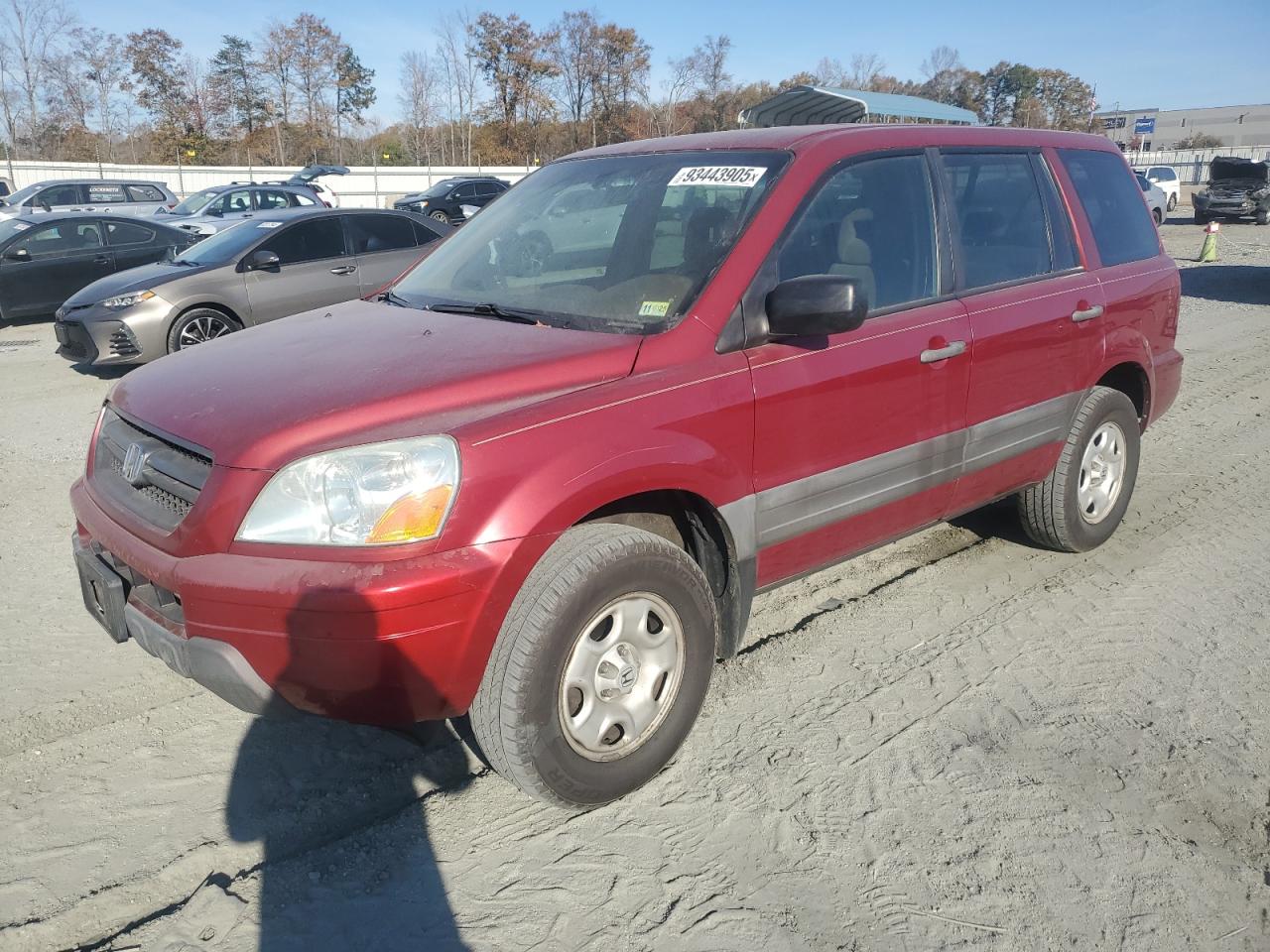 Lot #3291416152 2004 HONDA PILOT LX