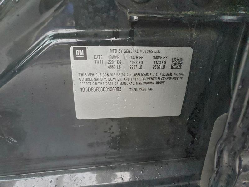 2012 CADILLAC CTS LUXURY #3296250577