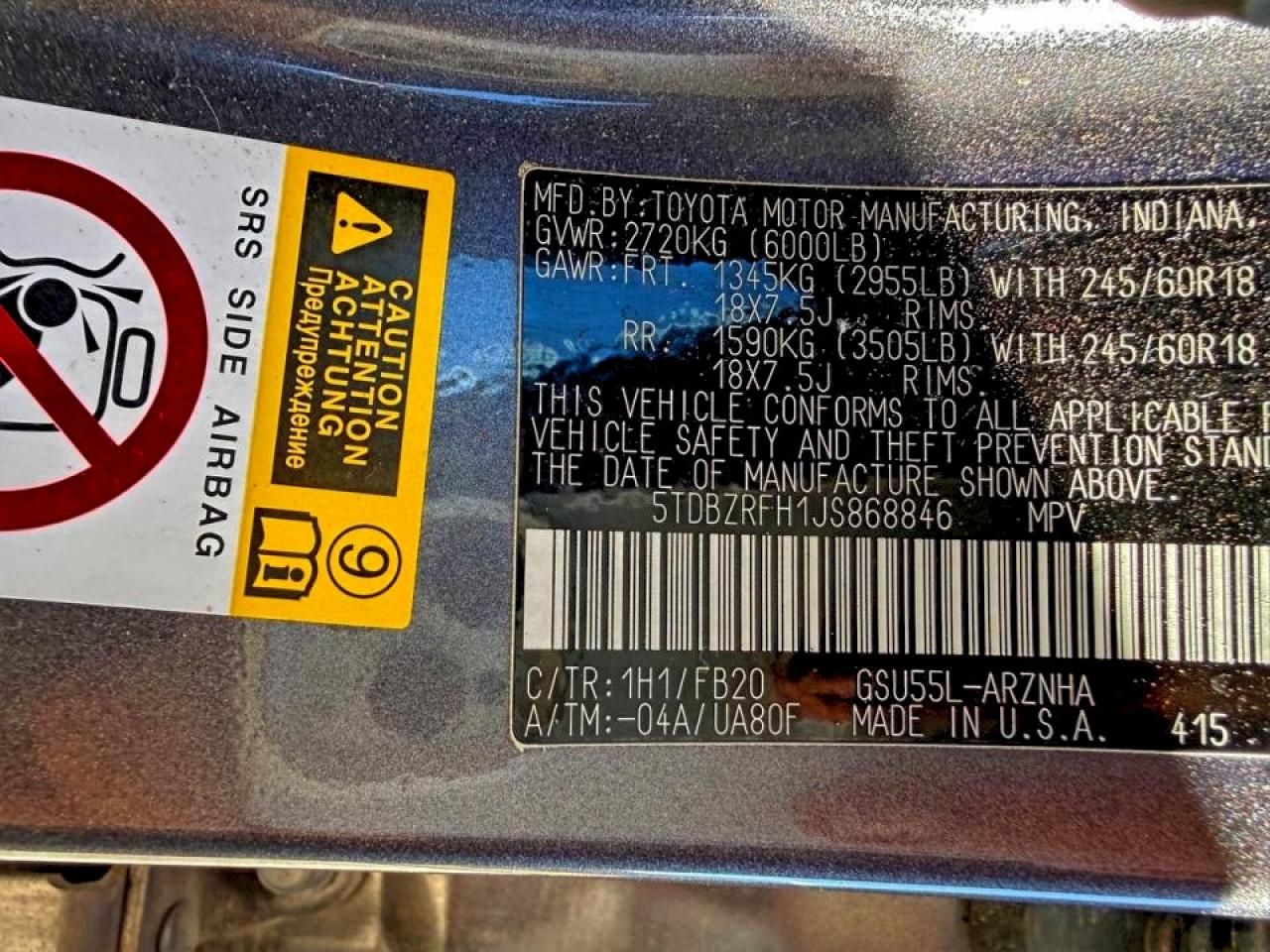 TOYOTA HIGHLANDER LE