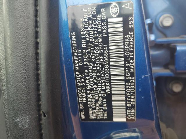 2016 TOYOTA YARIS L #3308229167