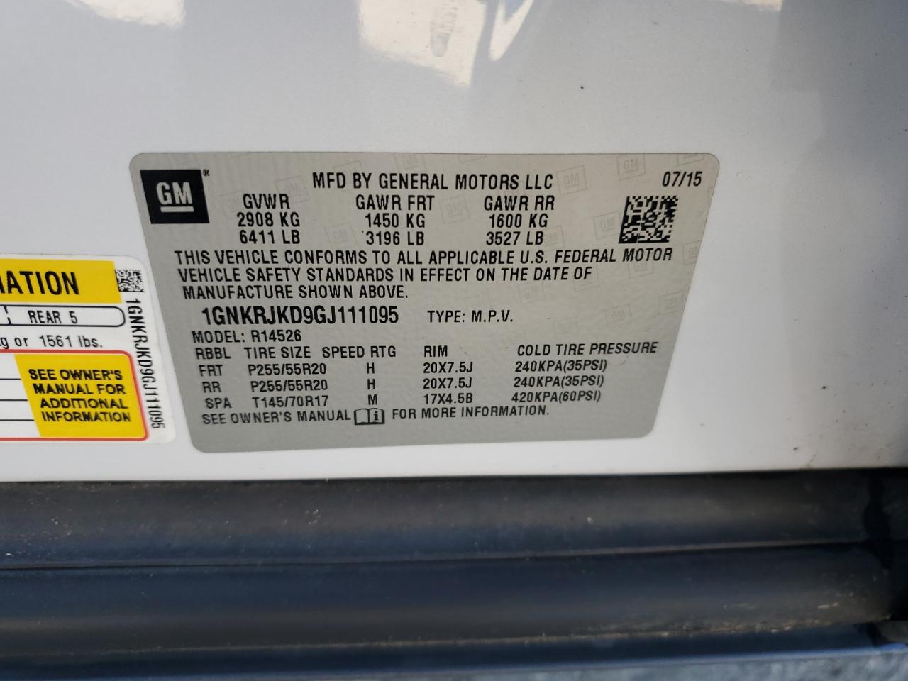 CHEVROLET TRAVERSE LTZ