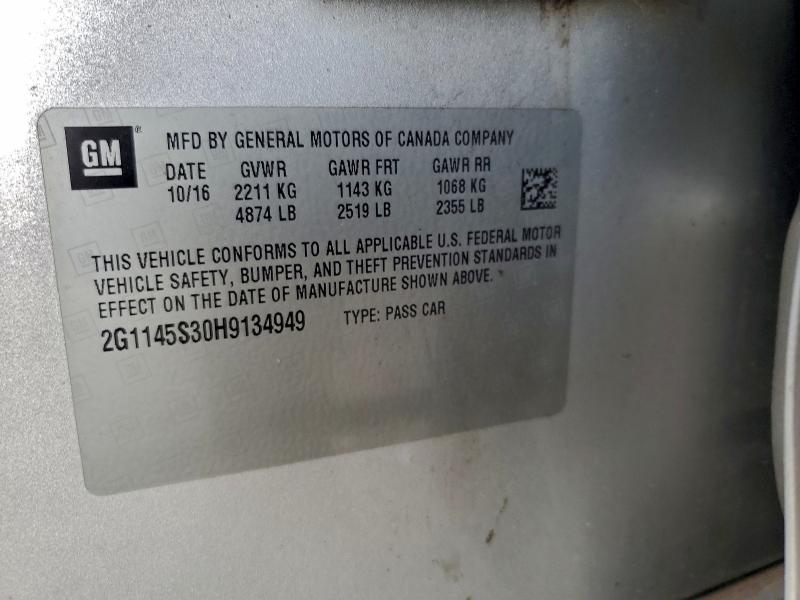 2017 CHEVROLET IMPALA PRE #3309413984