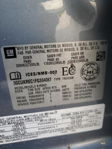 2015 CHEVROLET SILVERADO #3287734161