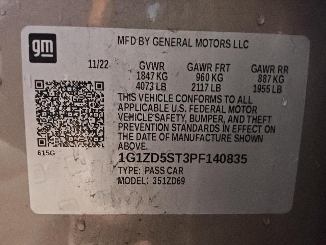 2023 CHEVROLET MALIBU LT #3303696024