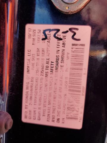 2017 HONDA CR-V EXL #3309083157