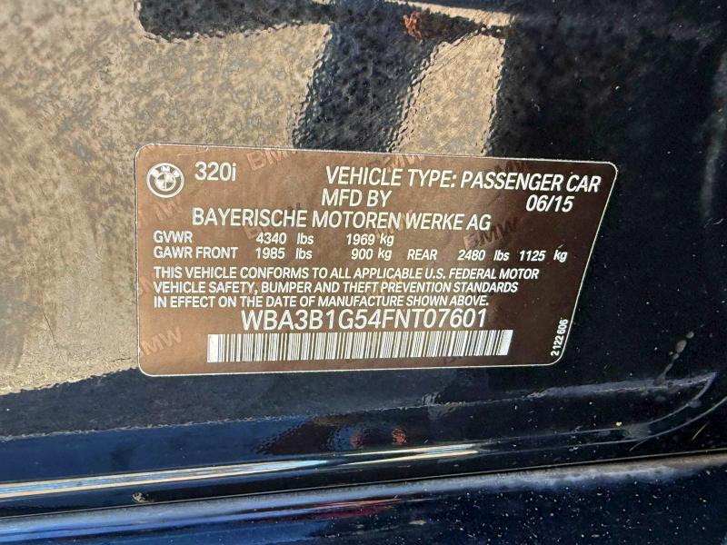 2015 BMW 320 I #3294403502