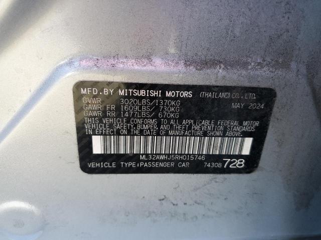 2024 MITSUBISHI MIRAGE SE #3292580887