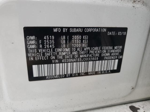 2018 SUBARU LEGACY 2.5 #3292379296