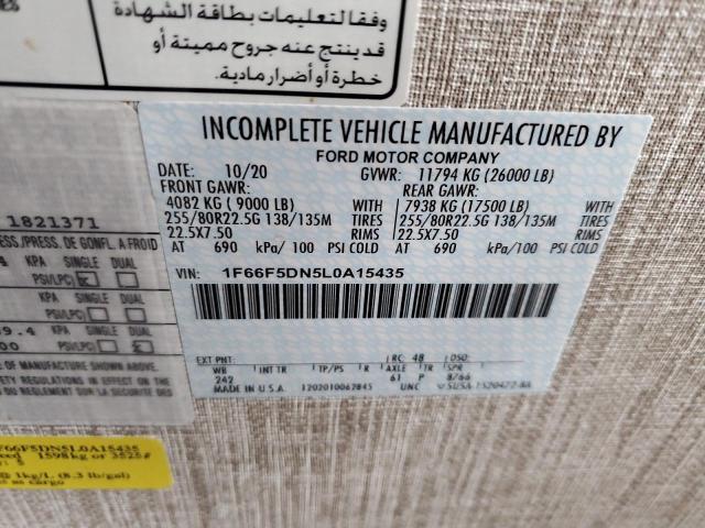 2020 FORD F53 #3309375967