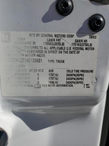 2004 CHEVROLET SILVERADO #3293477412