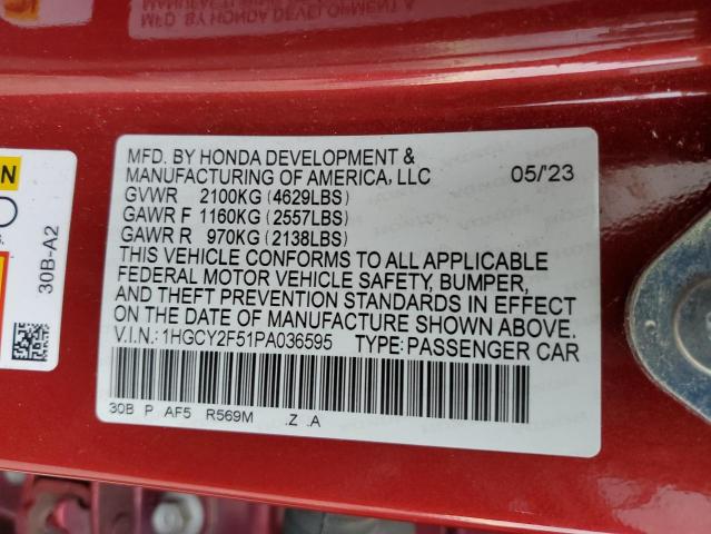 2023 HONDA ACCORD HYB #3305462097