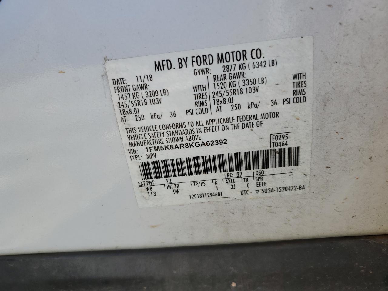 FORD EXPLORER POLICE INTERCEPTOR