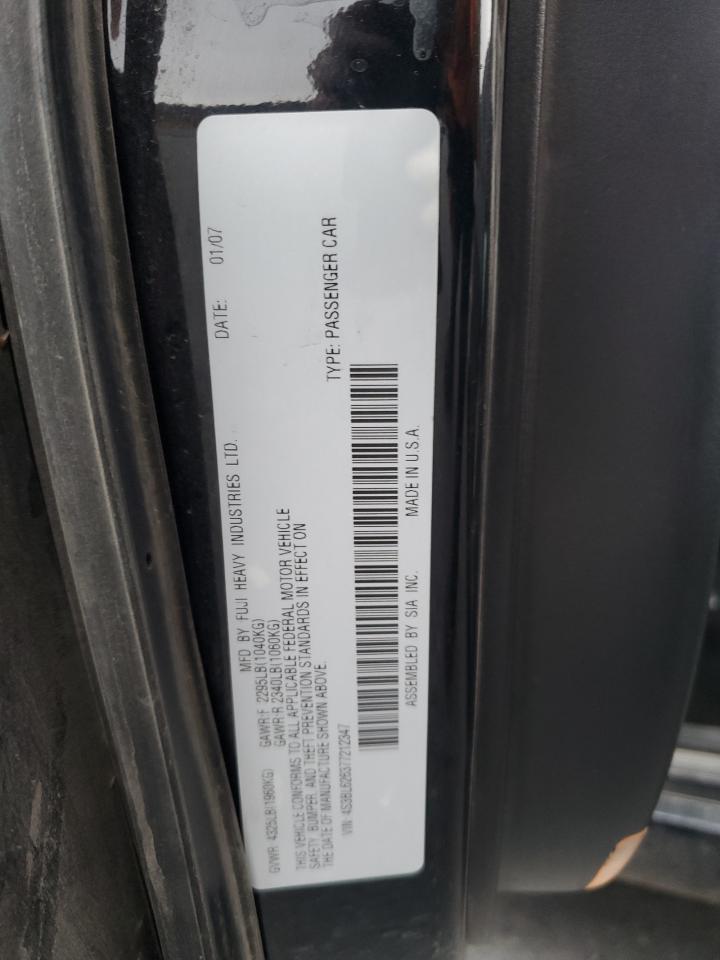 Lot #3301933451 2007 SUBARU LEGACY 2.5