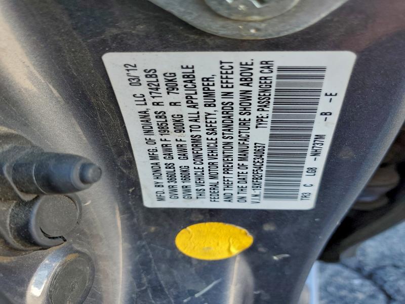 2012 HONDA CIVIC LX #3298010187