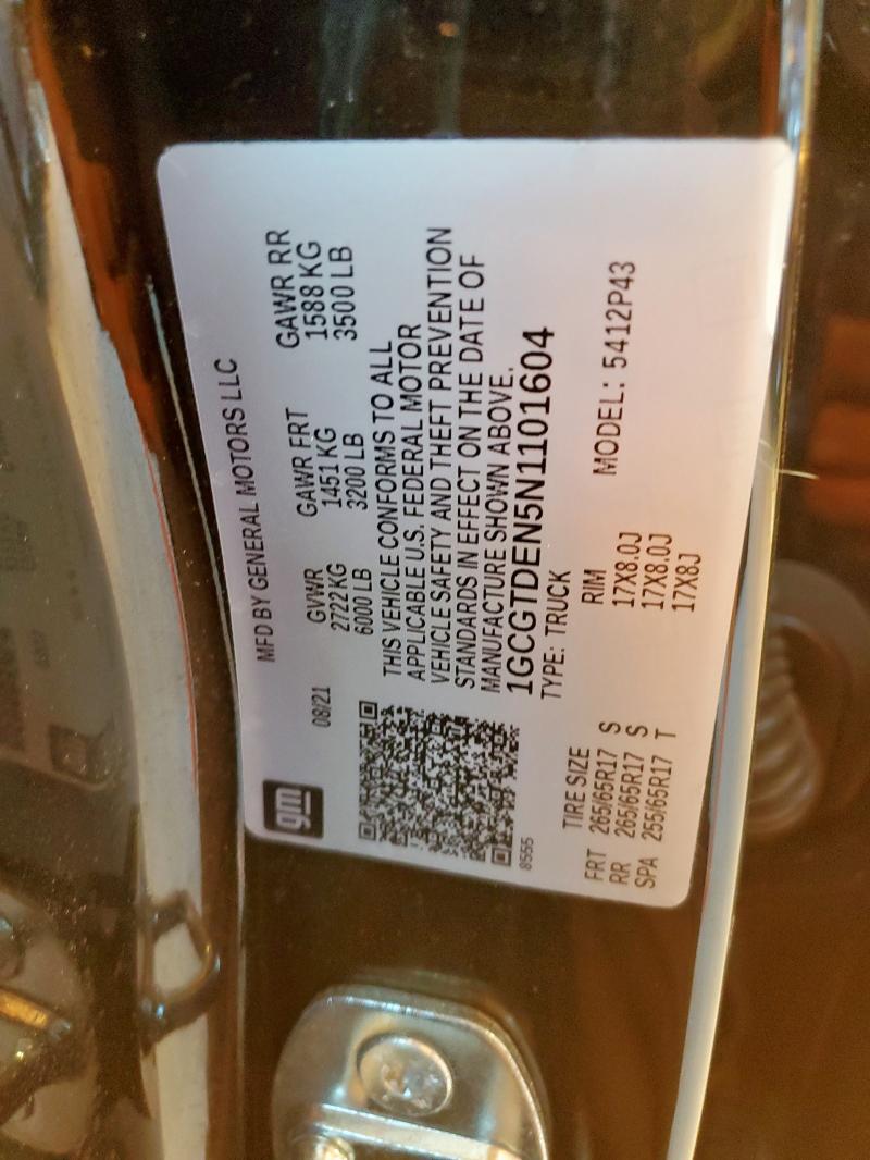 2022 CHEVROLET COLORADO Z #3298069136