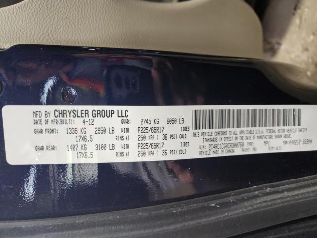 2012 CHRYSLER TOWN & COU #3301869006