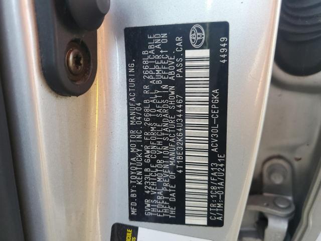 2004 TOYOTA CAMRY LE #3286519166