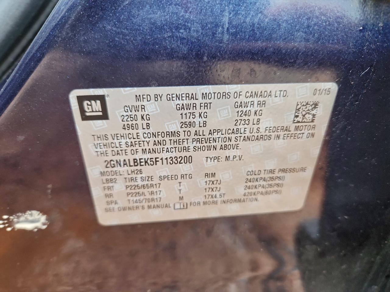 CHEVROLET EQUINOX LT