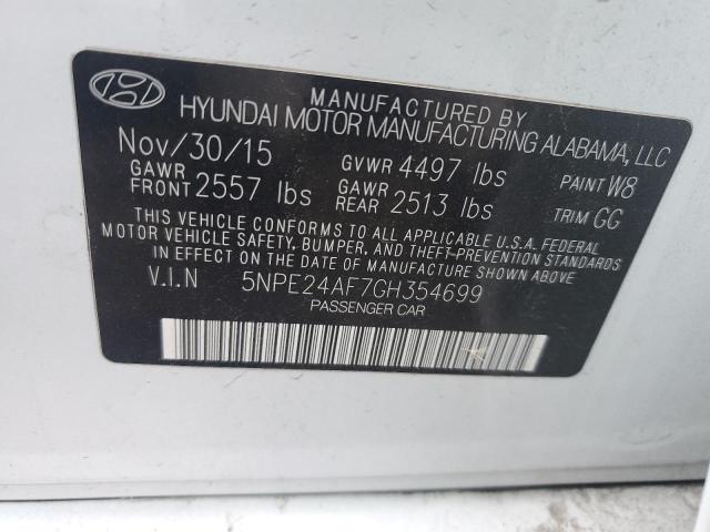 2016 HYUNDAI SONATA SE - 5NPE24AF7GH354699
