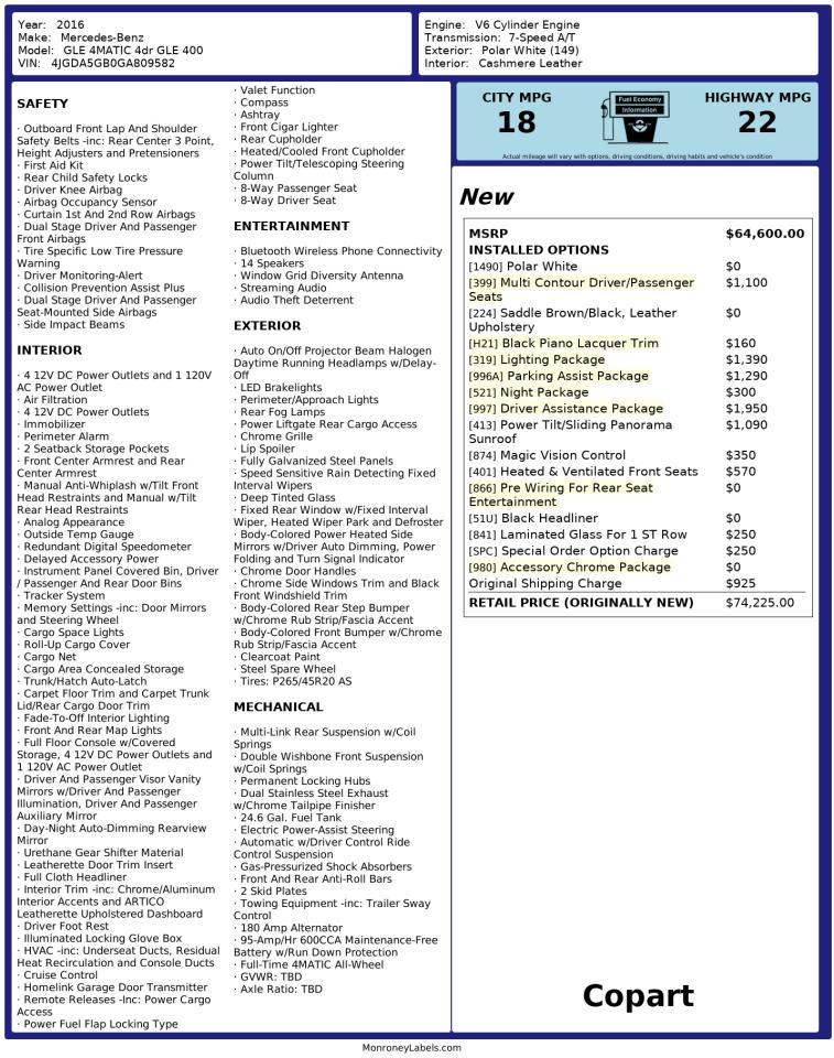 MERCEDES-BENZ GLE-CLASS 400 4MATIC