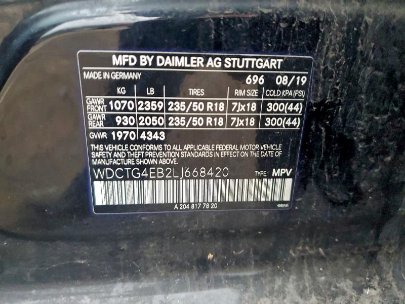 2020 MERCEDES-BENZ GLA 250 #3296938815