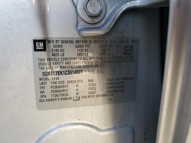 2012 CHEVROLET CAPTIVA SP - 3GNAL2EK1CS614027