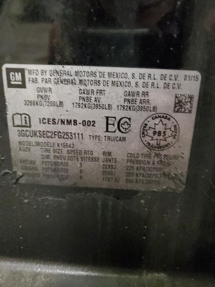 Lot #3311483242 2015 CHEVROLET SILVERADO