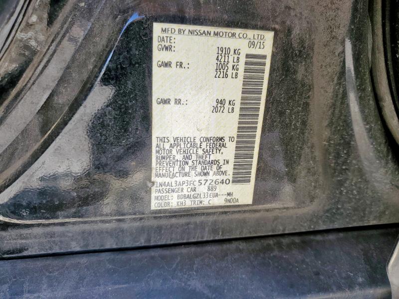 2015 NISSAN ALTIMA 2.5 - 1N4AL3AP3FC572640