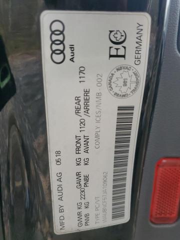 2018 AUDI A5 PREMIUM - WAUBNCF57JA109062