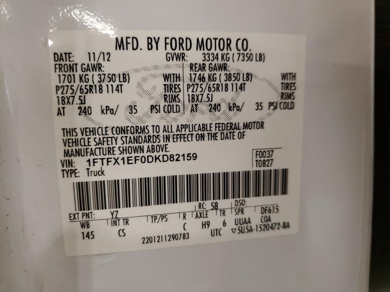 FORD F-150 SUPER CAB