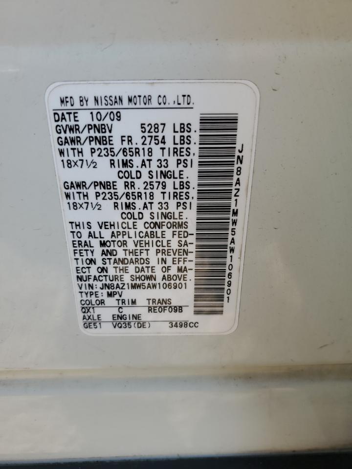 Lot #3309624109 2010 NISSAN MURANO S