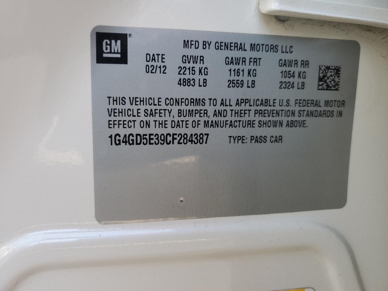 BUICK LACROSSE PREMIUM