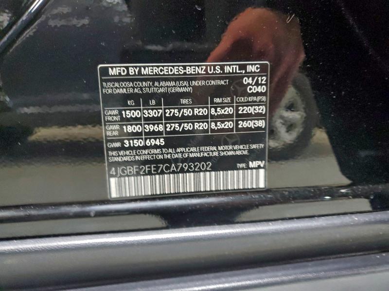 2012 MERCEDES-BENZ GL 350 BLU #3297177873