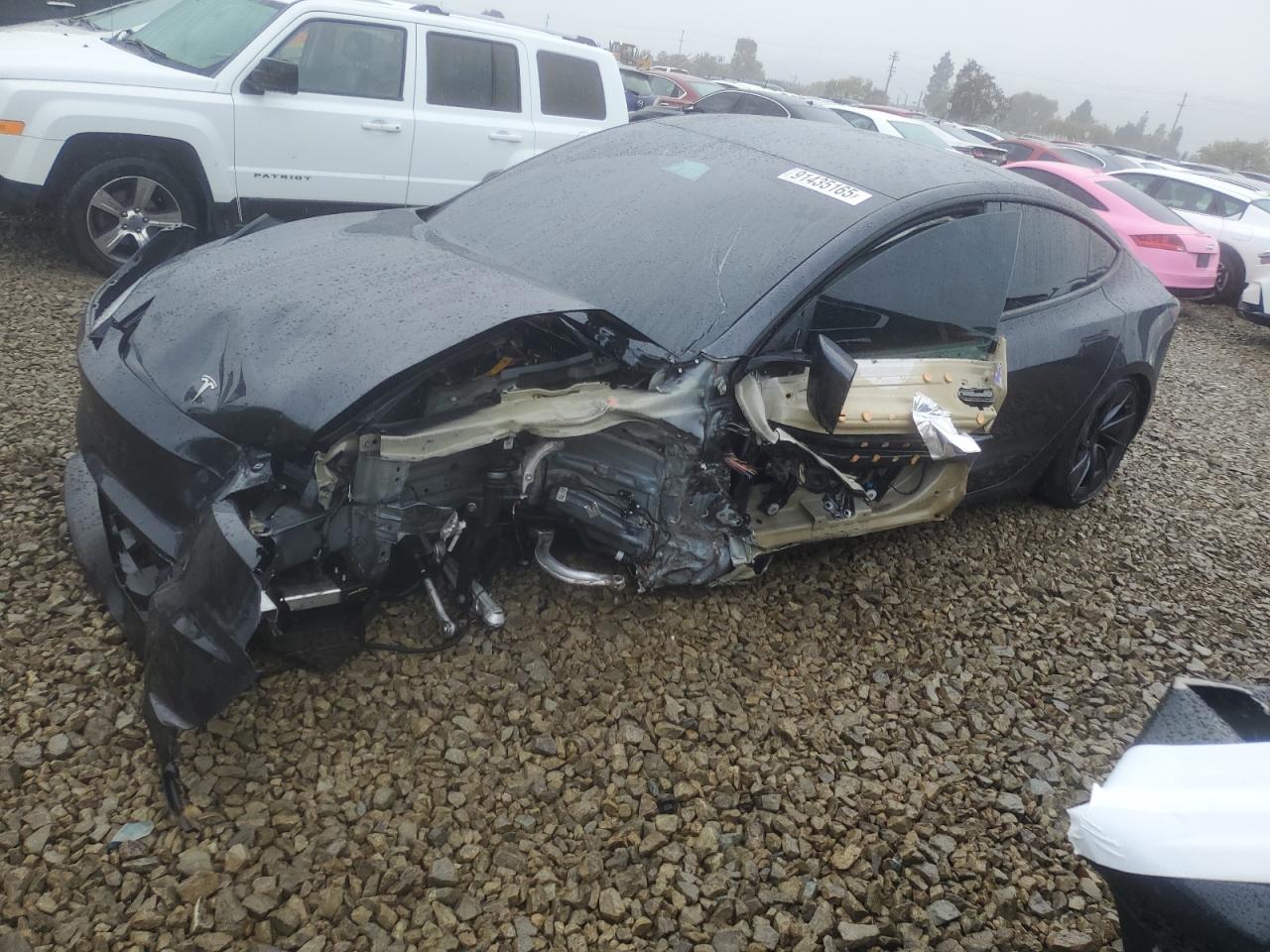 Lot #3317026076 2024 TESLA MODEL 3