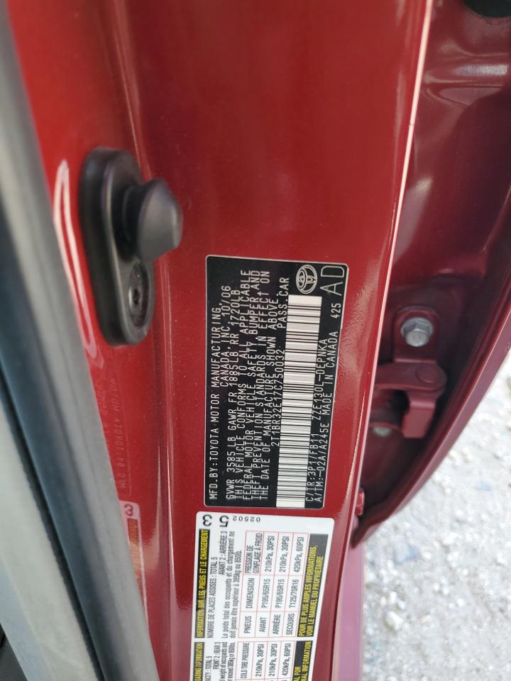 Lot #3298116127 2007 TOYOTA COROLLA CE