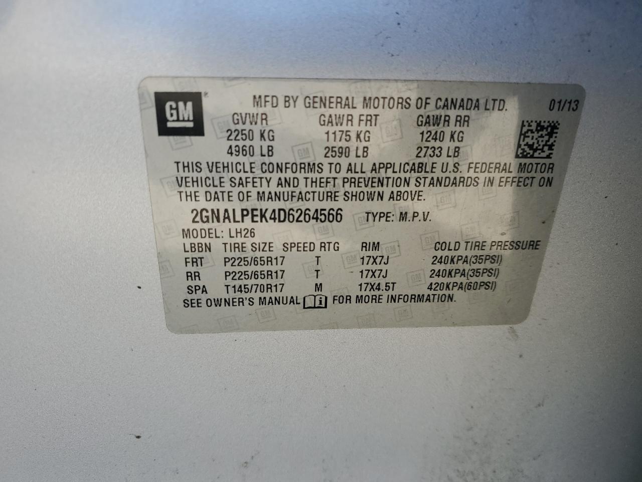 CHEVROLET EQUINOX LT