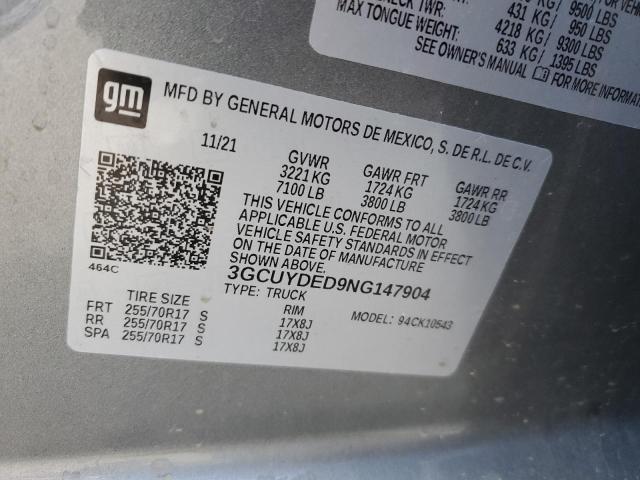 2022 CHEVROLET SILVERADO #3293446419