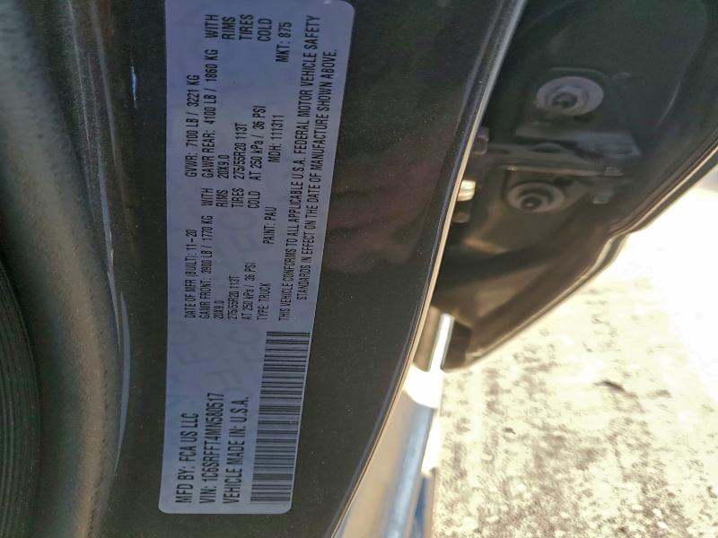 2021 RAM 1500 BIG H 1C6SRFFT4MN580517