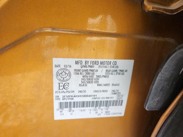 2016 FORD EDGE TITAN #3296909813