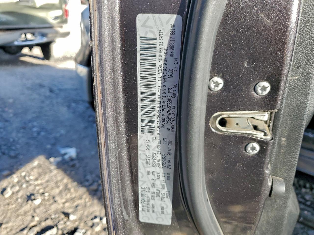 Lot #3304582445 2017 RAM 1500 LARAM